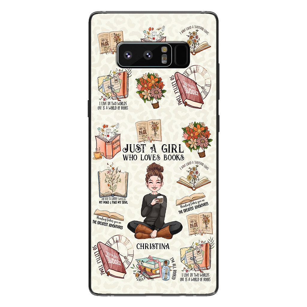Just A Girl Who Loves Books - Personalized Book Phone Case