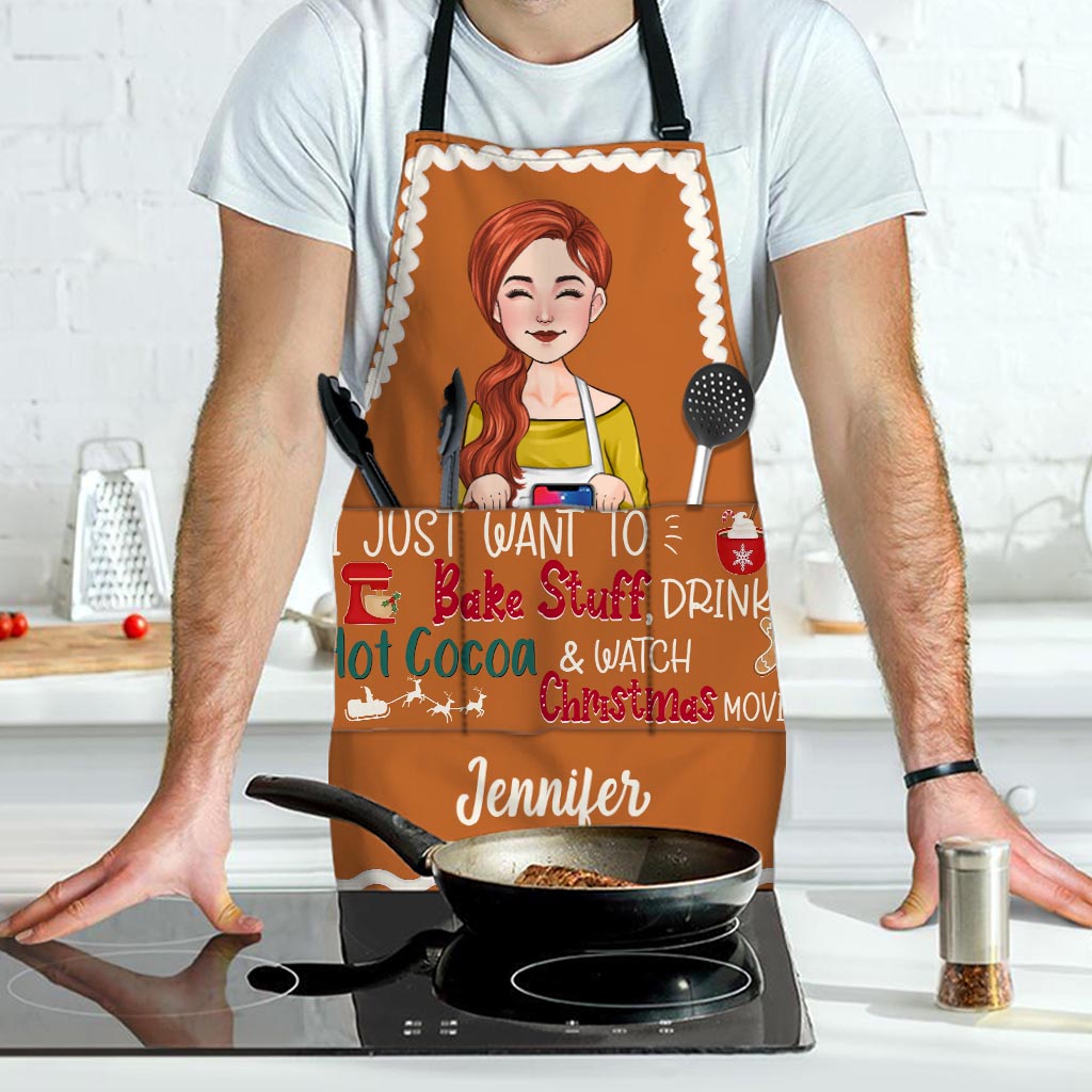 I Just Want To Bake Stuff - Personalized Baking Apron