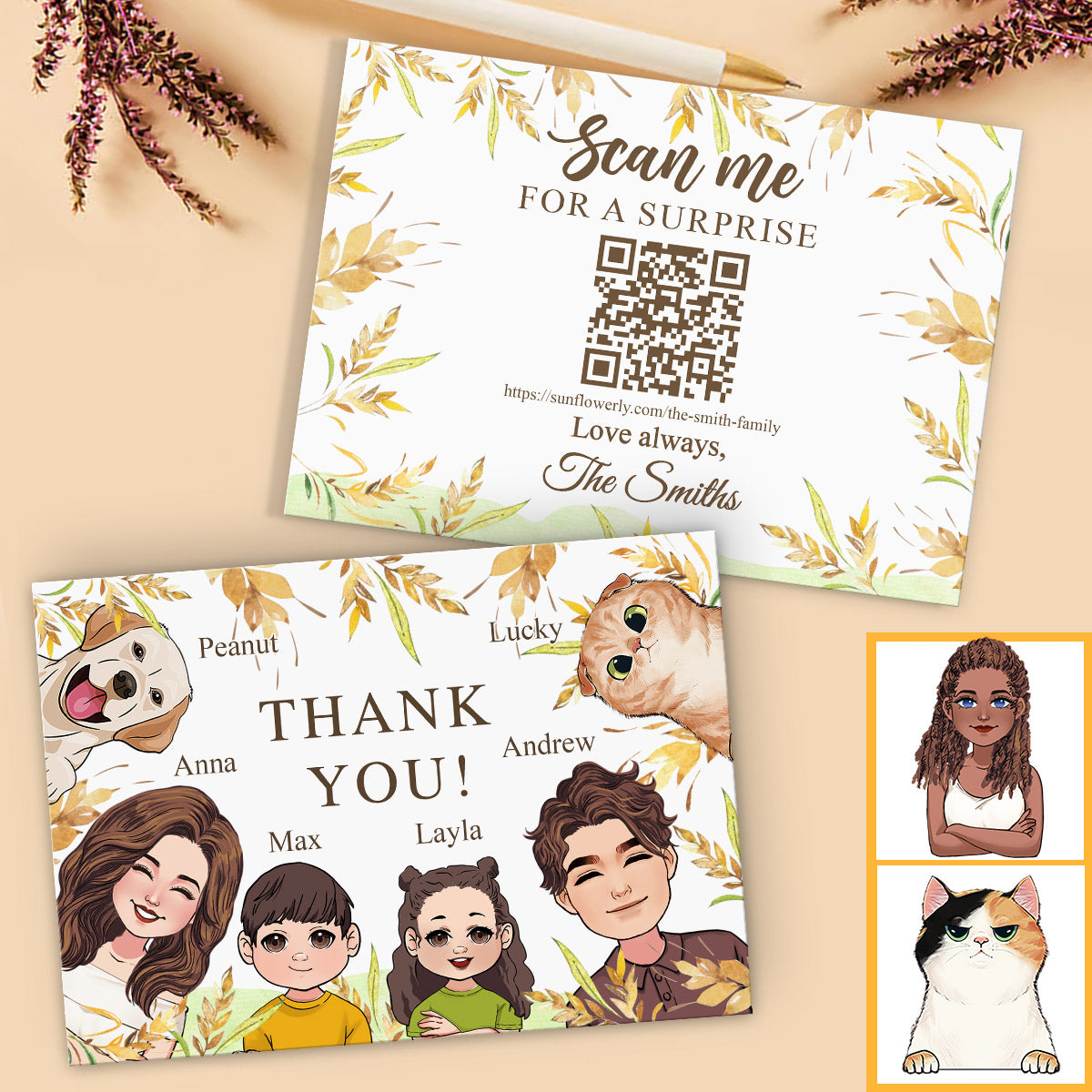 We Love You - Personalized QR Greeting Card