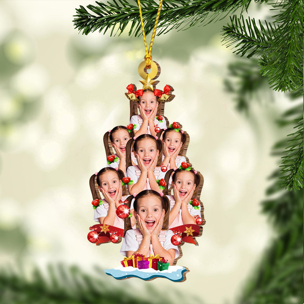 Christmas Tree Photo - Gift for grandma - Personalized Ornament