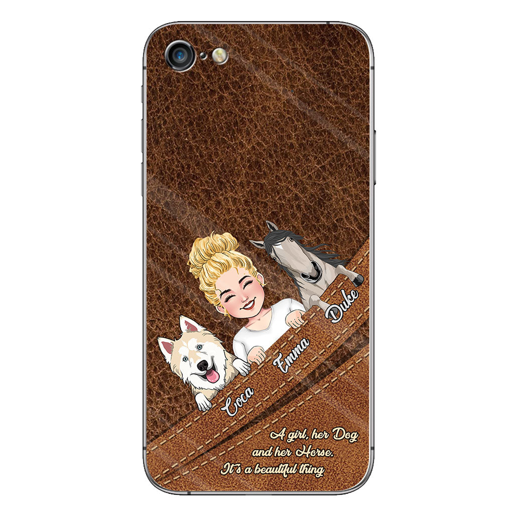 What A Beautiful Thing - Personalized Horse Phone Case