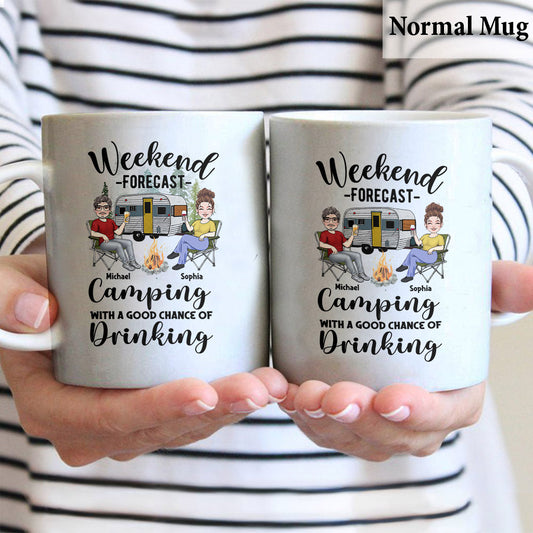 Weekend Forecast - Personalized Camping Mug