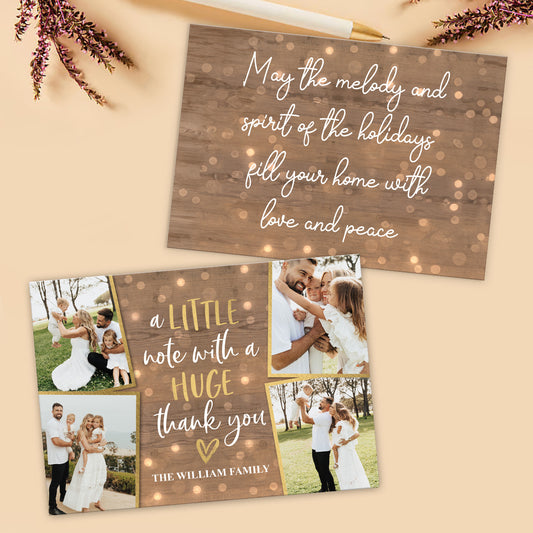 A Little Note - Personalized Greeting Card