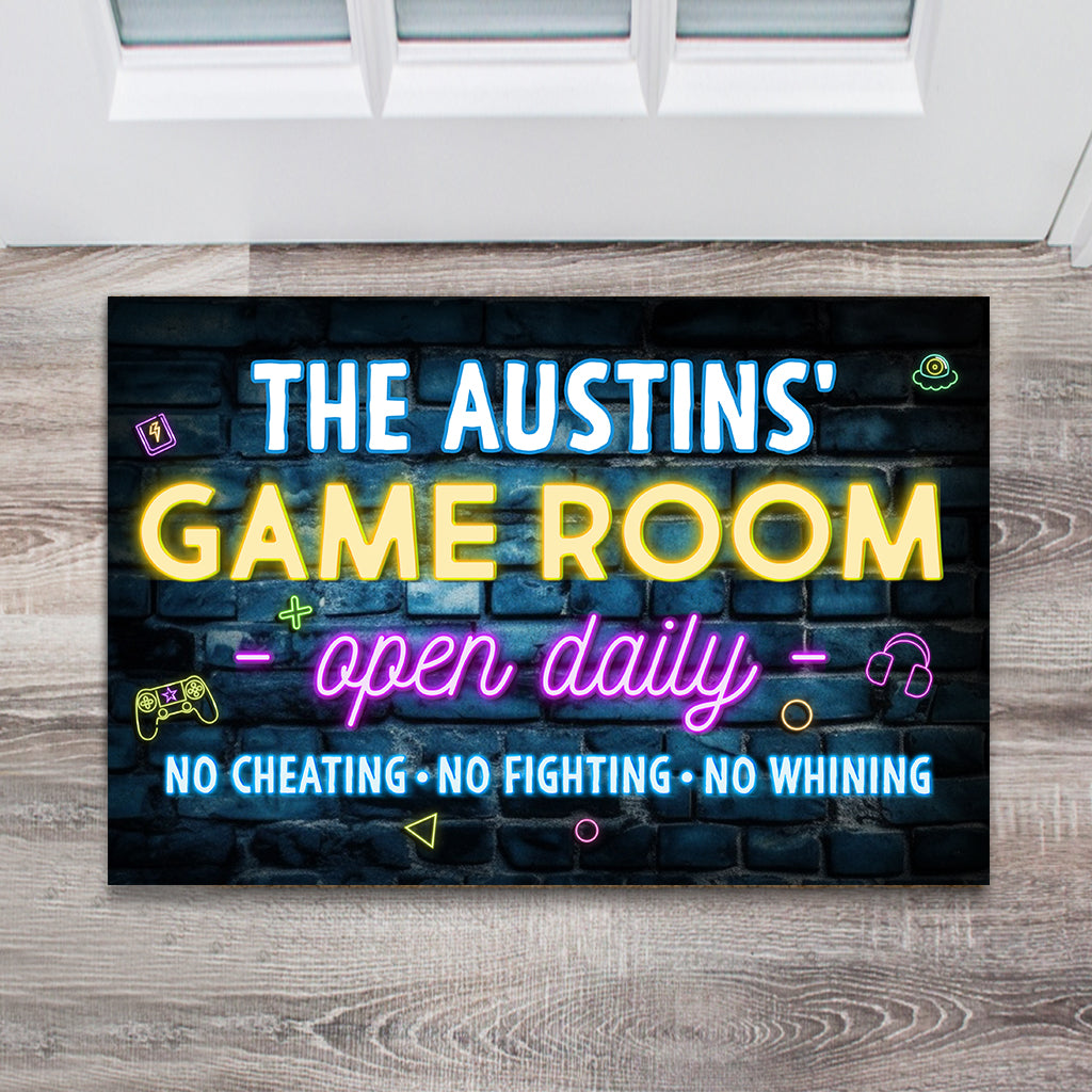 Game Room - Personalized Video Game Doormat