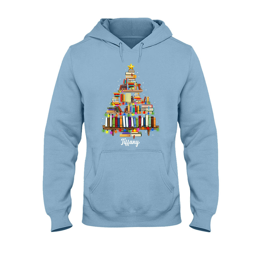 Books Christmas Tree - Personalized Book T-shirt And Hoodie