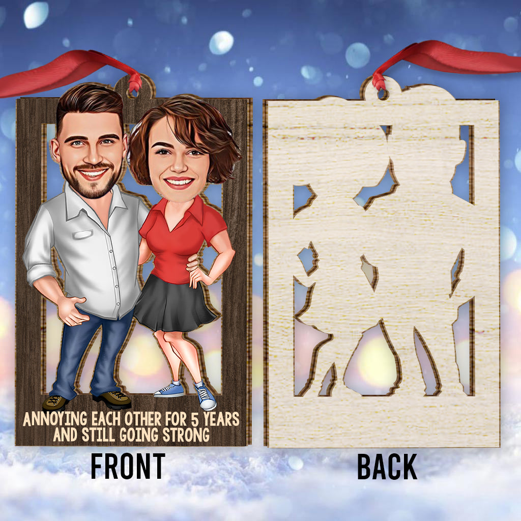 Annoying Each Other - Personalized Couple Ornament