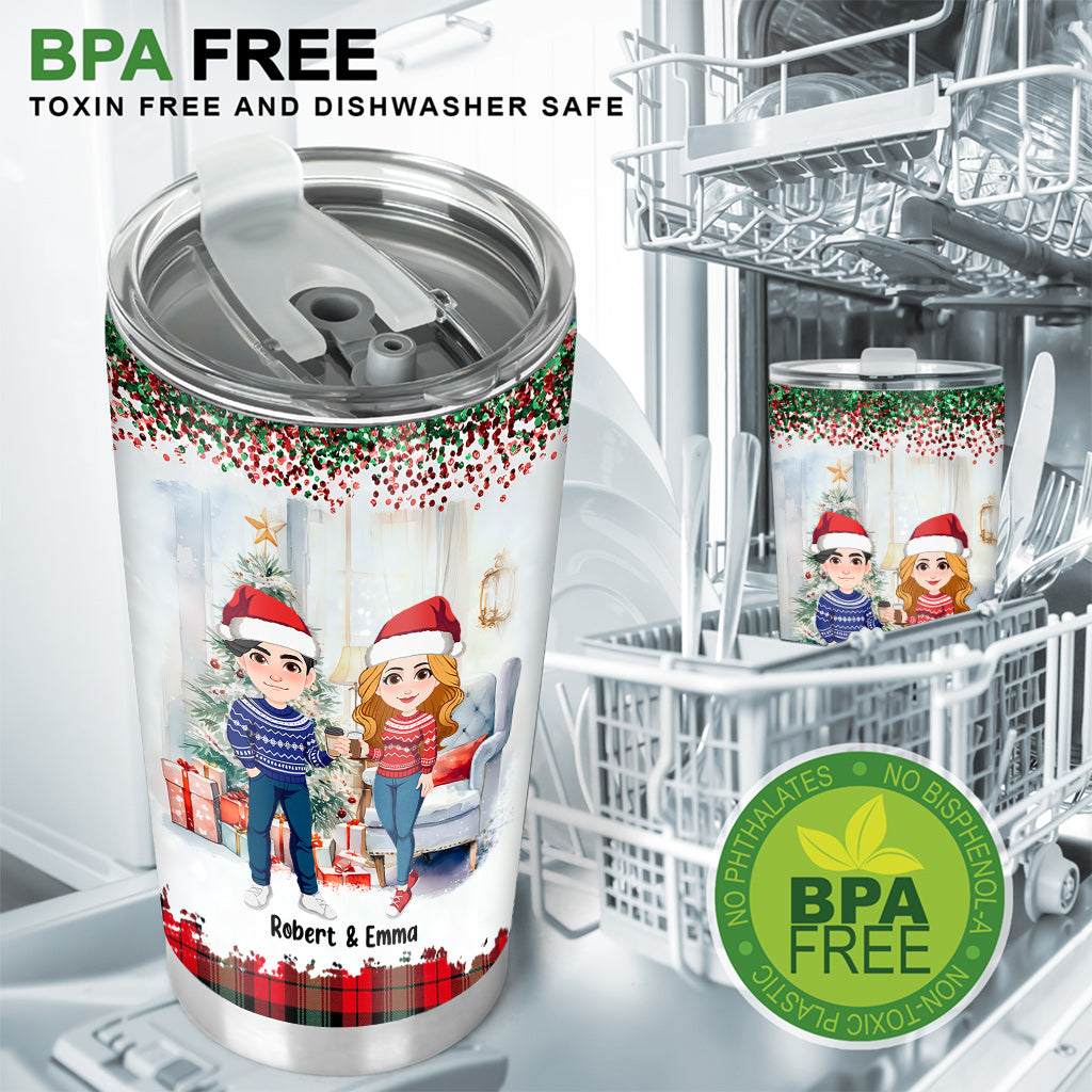 The Best Gift This Christmas - Personalized Couple Tumbler