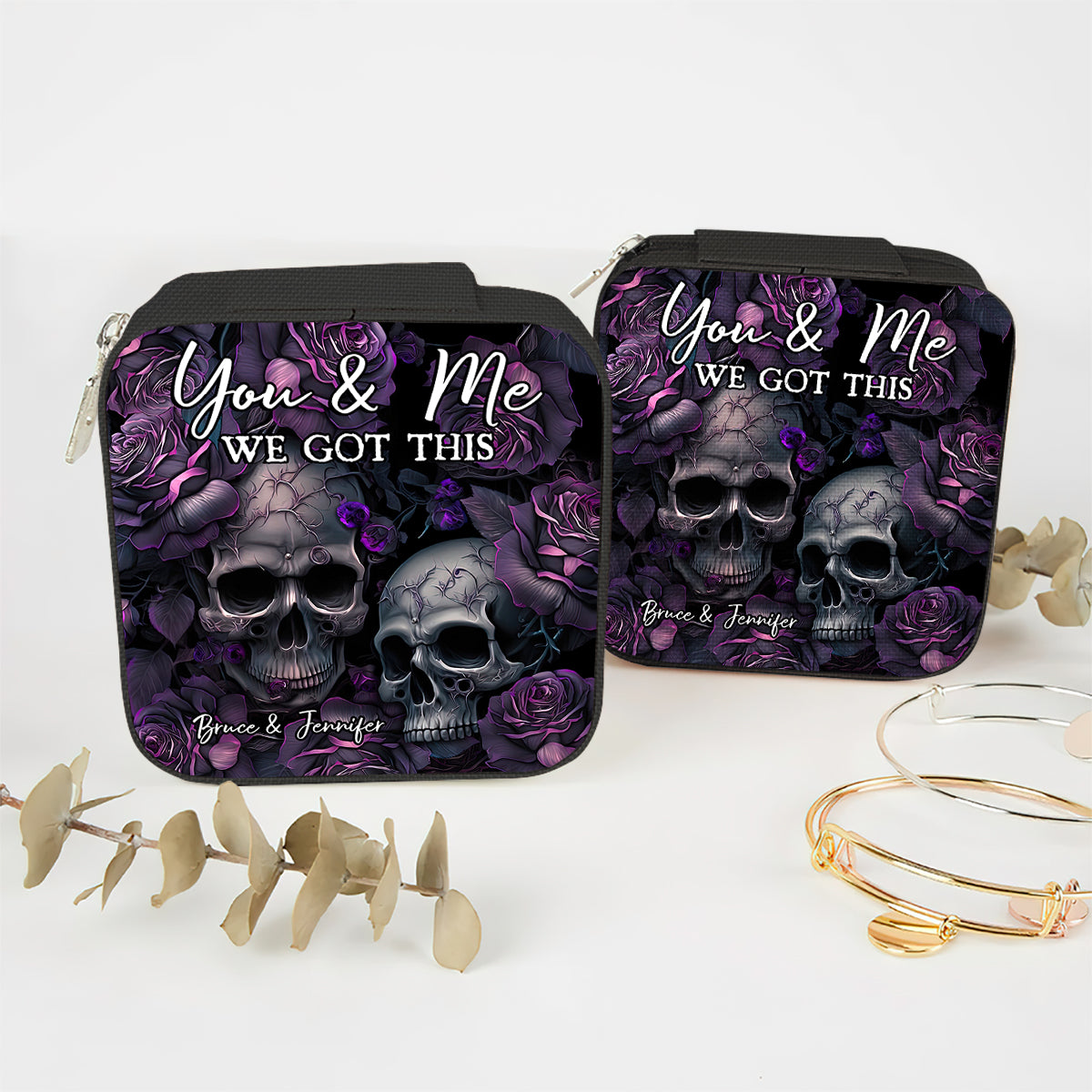You & Me We Got This - Personalized Skull Jewelry Box