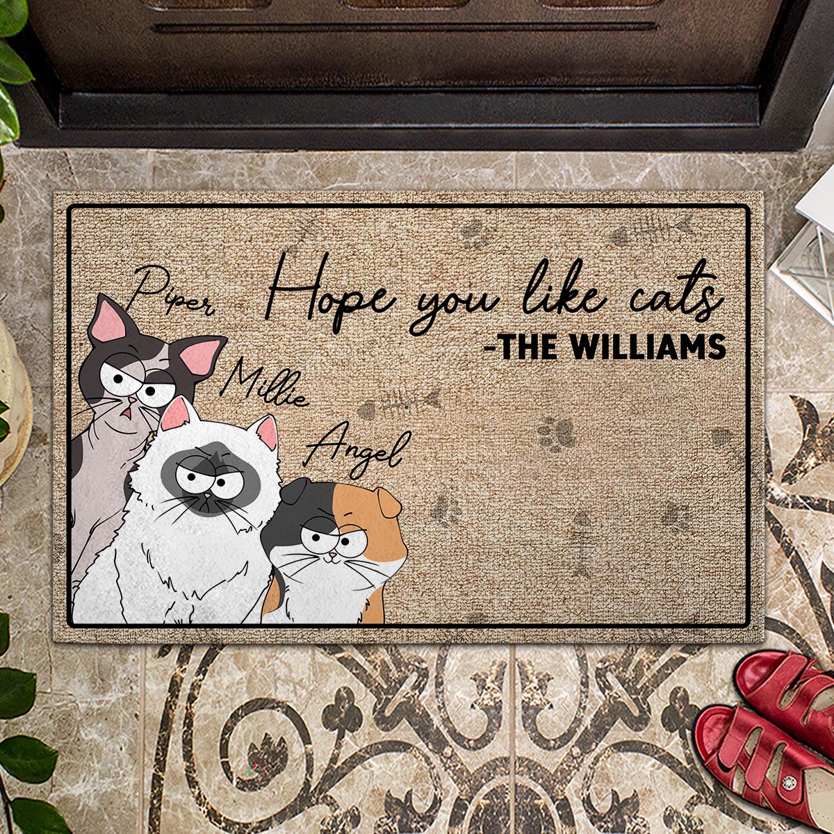 Hope You Like Dog - Personalized Dog Doormat