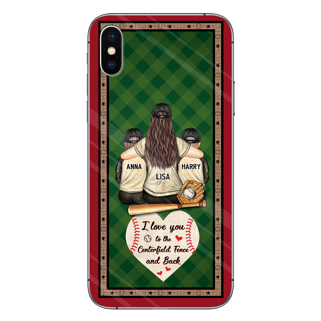 My Heart Is On That Field - Personalized Baseball Clear Phone Case