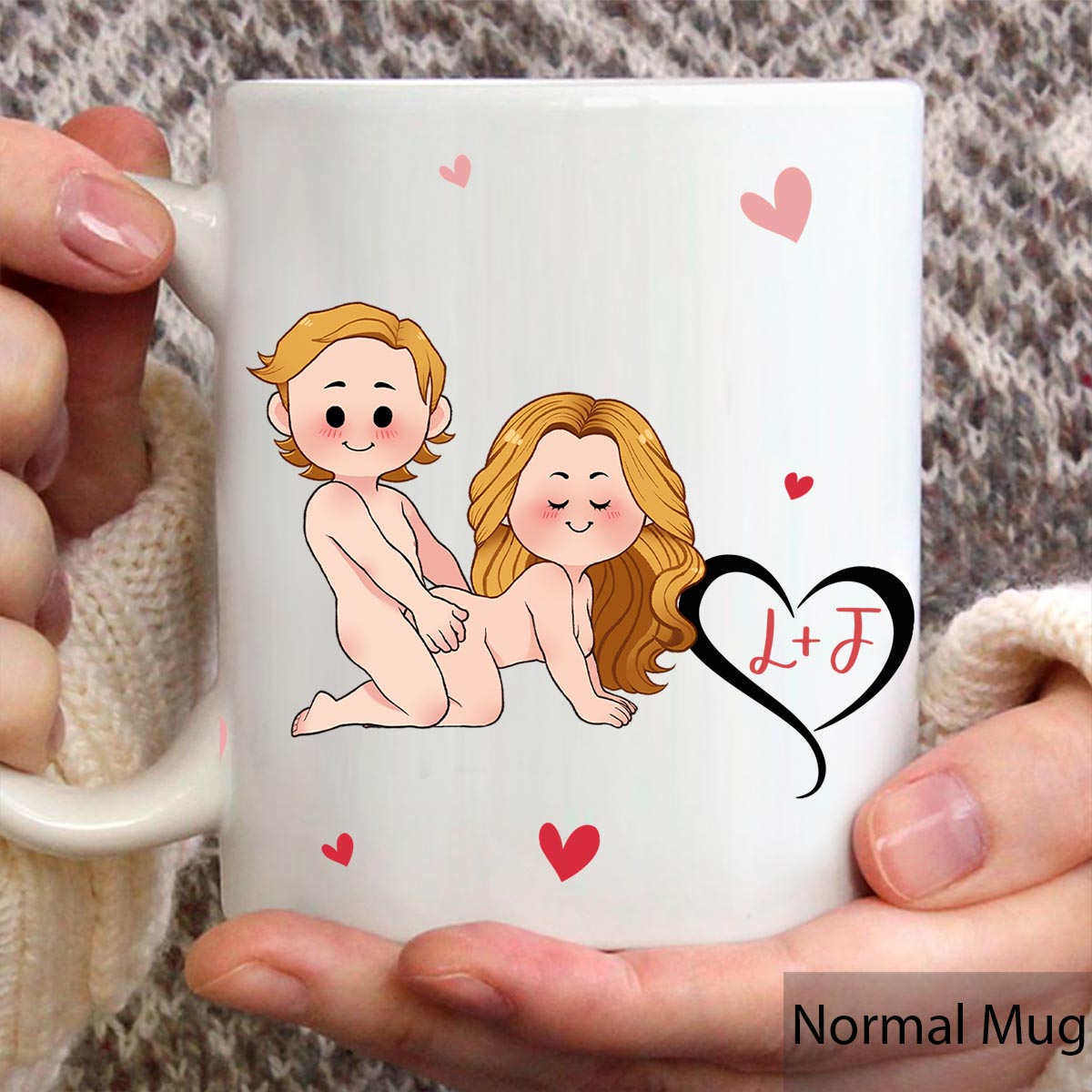 I Like His Beard I Like Her Butt - Personalized Couple Mug