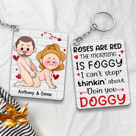 I Just Want You To Be Happy - Couple gift for husband, wife, boyfriend, girlfriend - Personalized Keychain