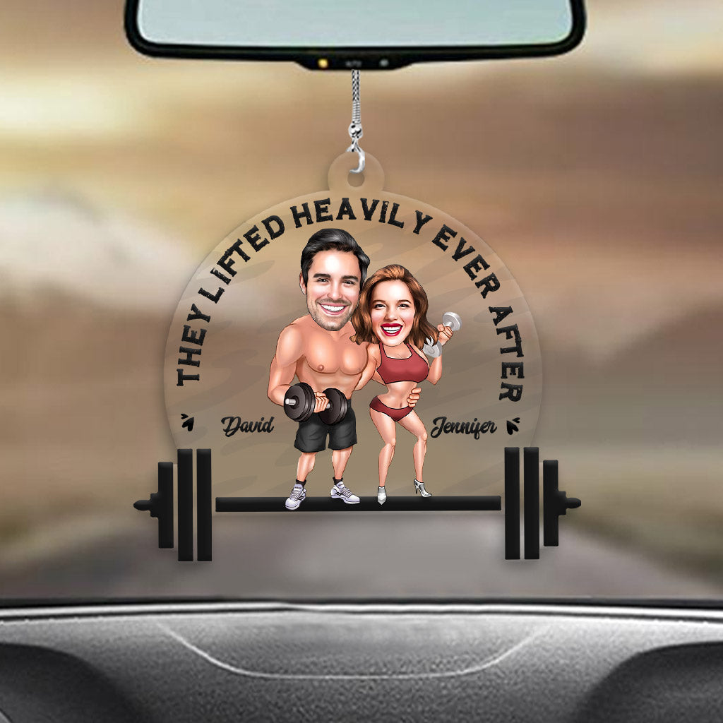 They Lifted Heavily Ever After - Personalized Fitness Transparent Ornament