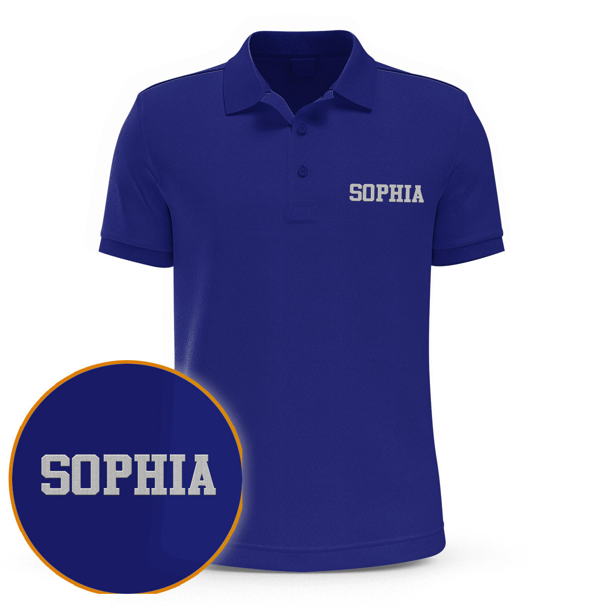 Custom Name - Personalized Step Mom Embroidered Polo Shirt