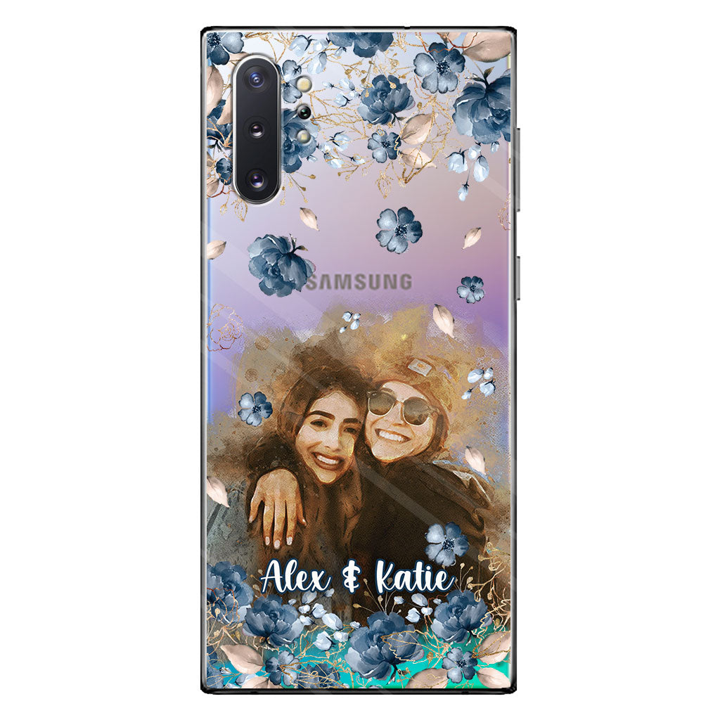 Bestie Matching Phone Case - Personalized Bestie Clear Phone Case