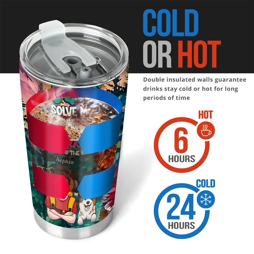 Hiking And Dogs - Personalized Hiking Tumbler