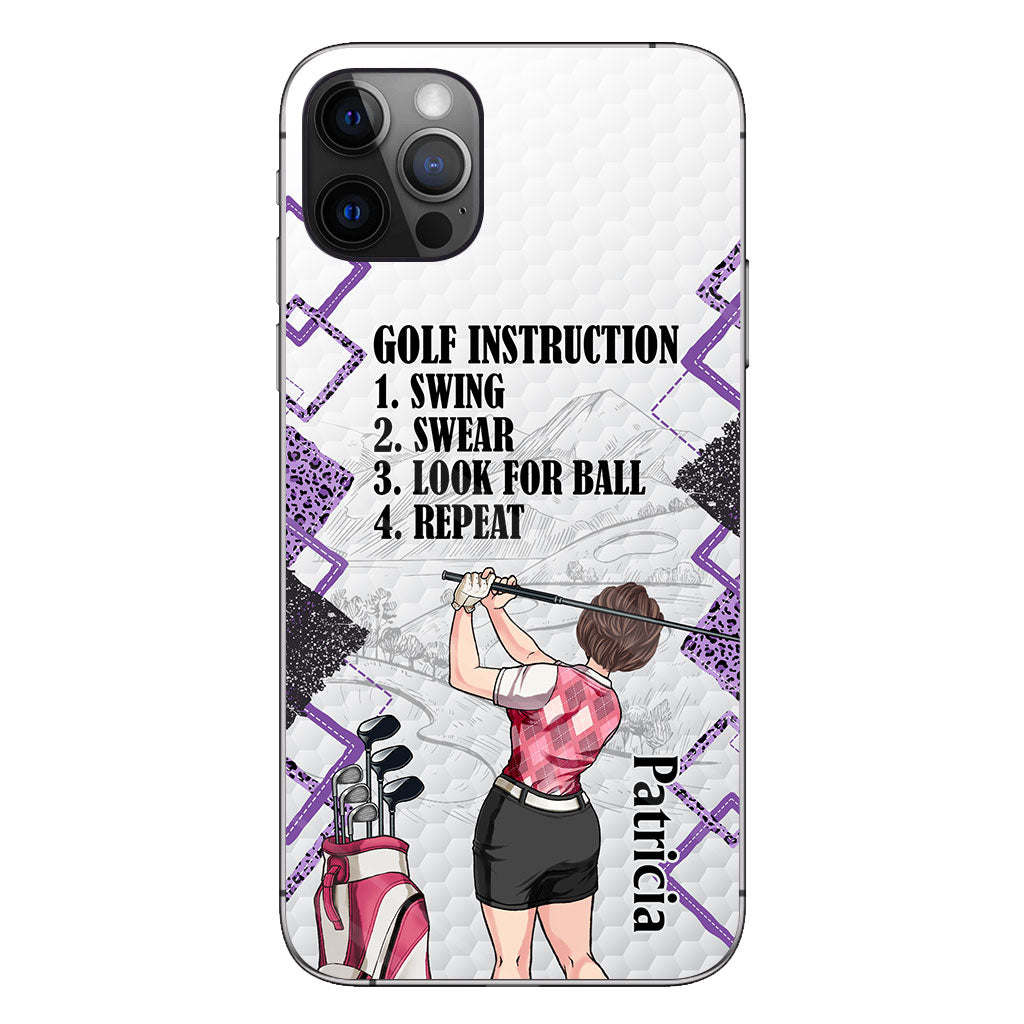 Just A Girl - Golf gift for her, wife, mom, grandma, girlfriend - Personalized Phone Case