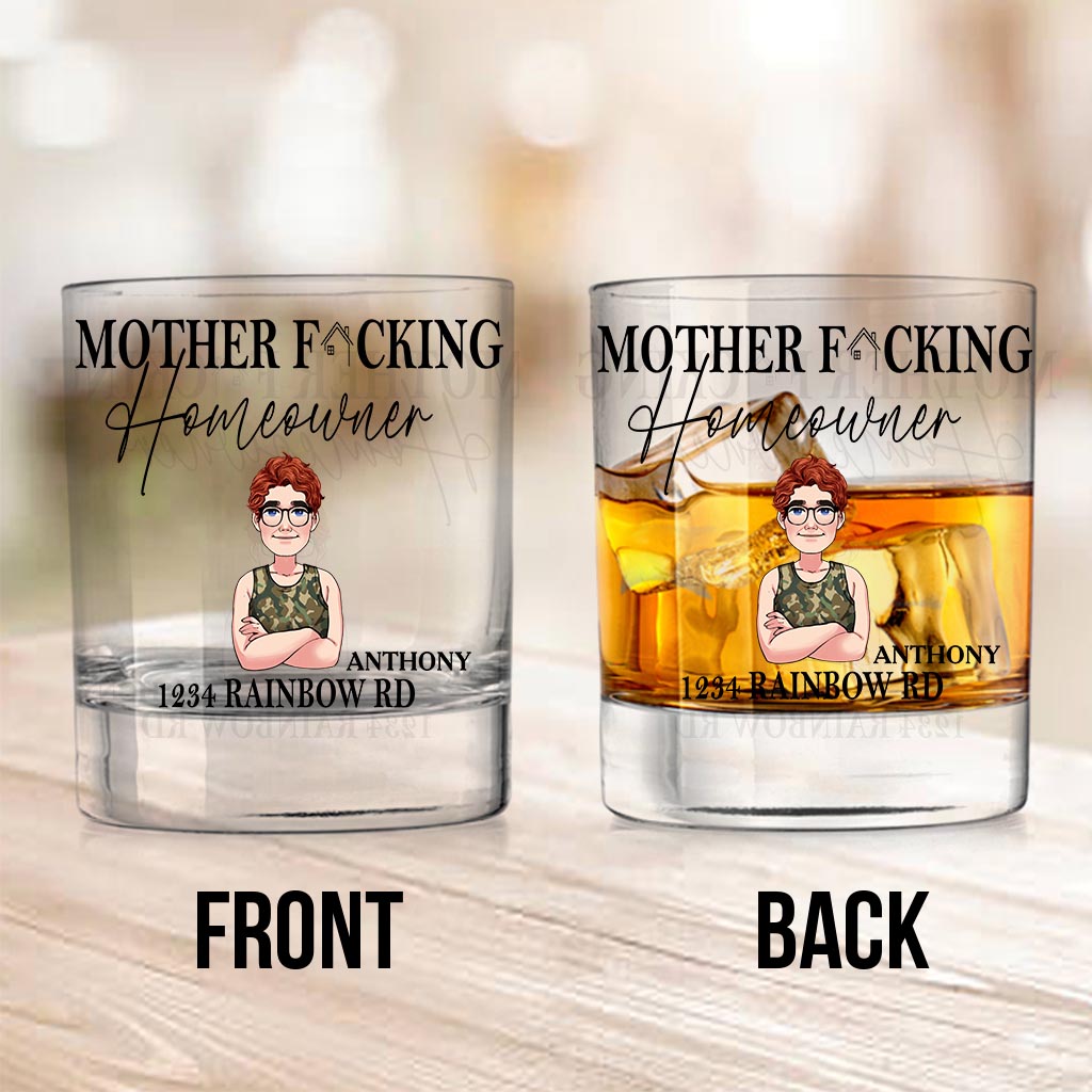 New Homeowner - Personalized Housewarming Rock Glass