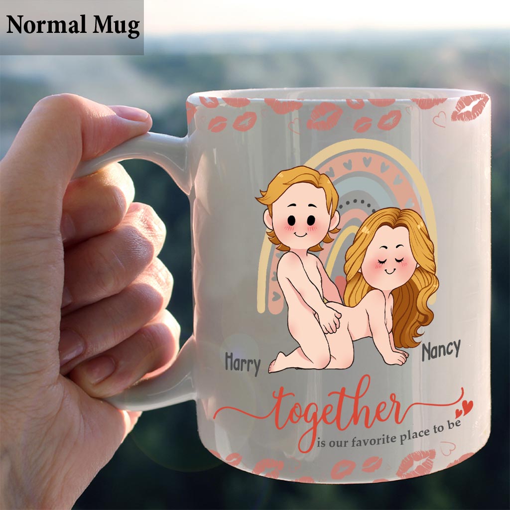 Together Is Our Favorite Place To Be - Personalized Couple Mug