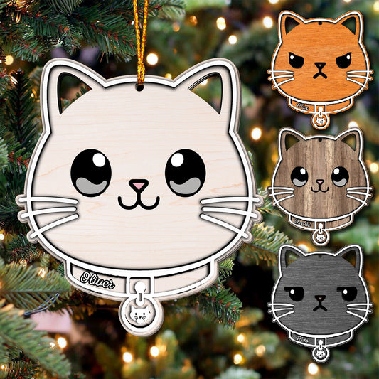 Meowy Christmas - Personalized Cat Ornament