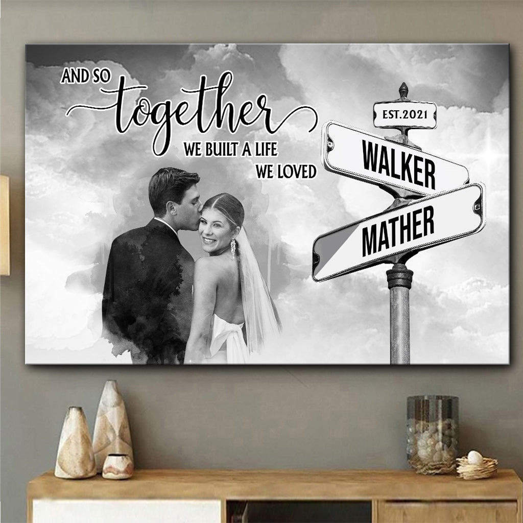 And So Together - Personalized Husband And Wife Canvas And Poster