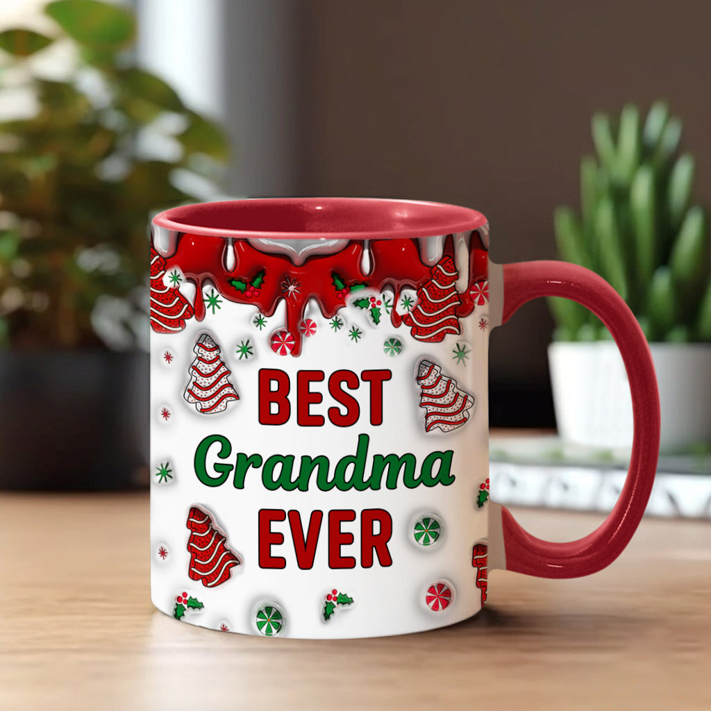 Best Grandma Ever - Gift for grandma - Personalized Accent Mug