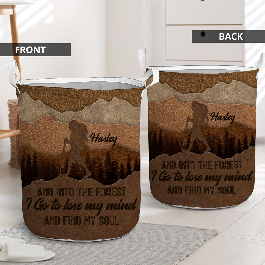 And Into The Forest I Go - Personalized Hiking Storage Basket