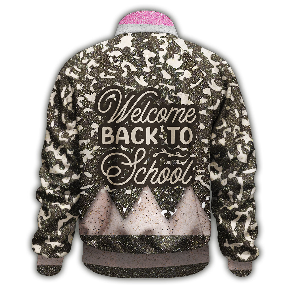 Welcome Back To School - Personalized Teacher Zip Jacket
