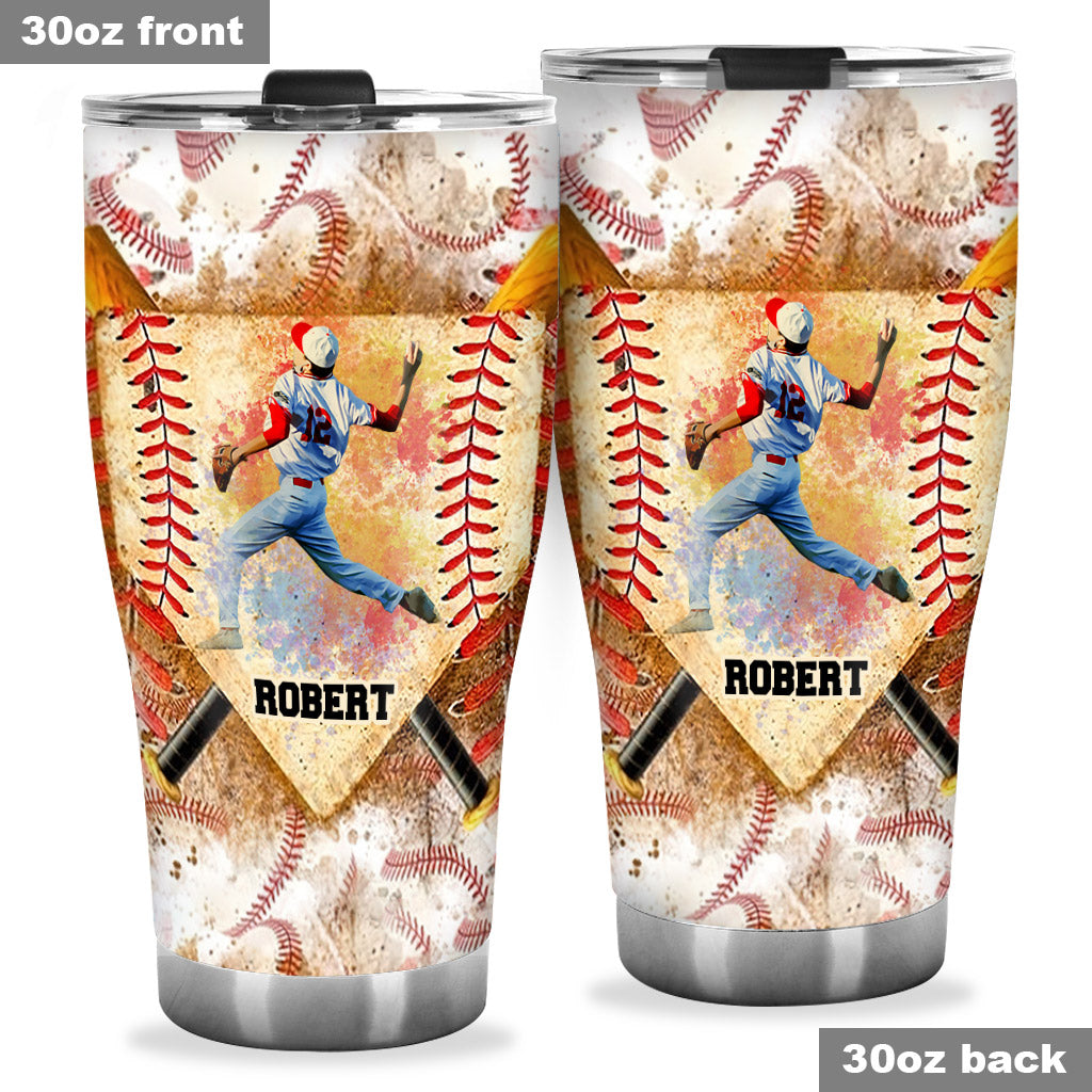 Game Day - Personalized Baseball Tumbler
