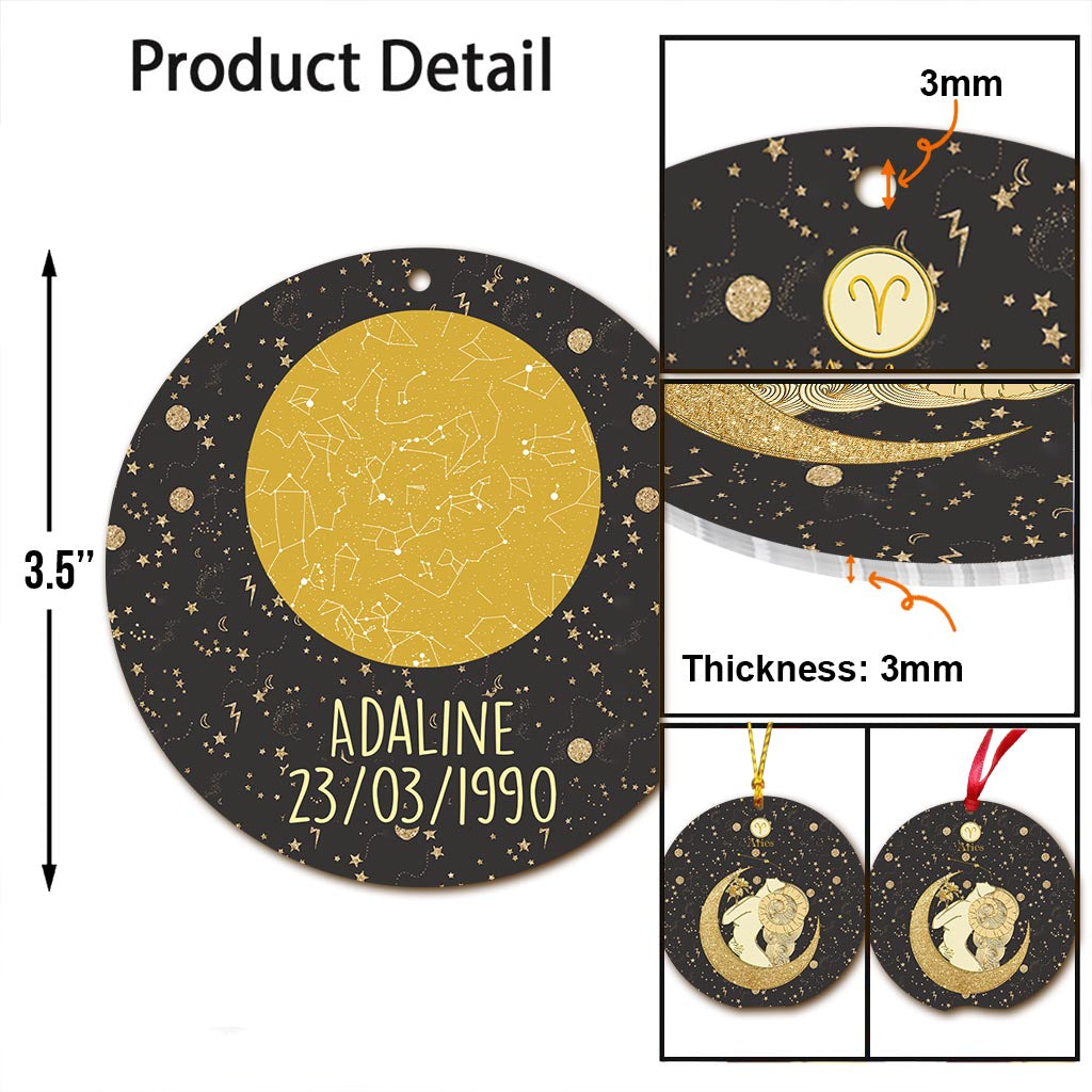 Zodiac Sign - Personalized Horoscope Ornament