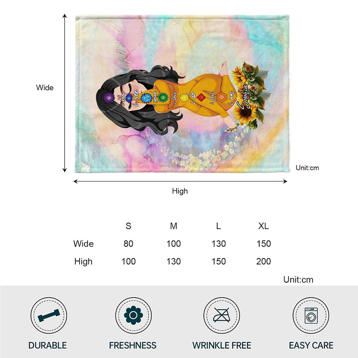 Let That Shit Go - Personalized Yoga Blanket