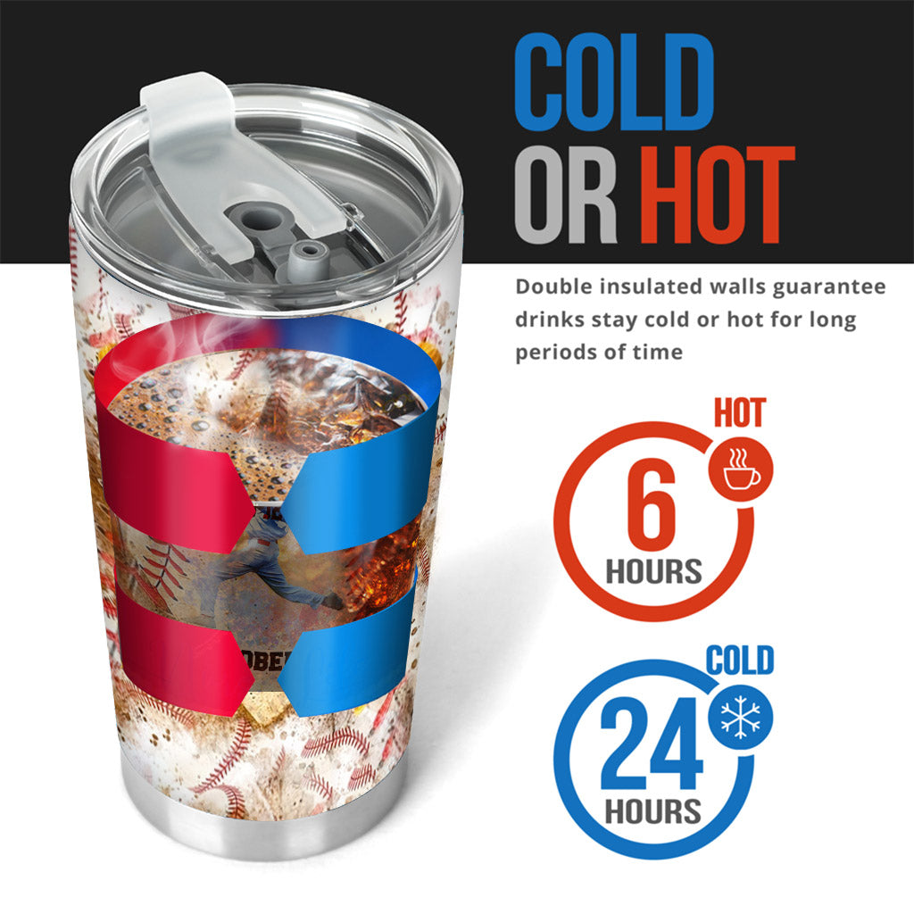 Game Day - Personalized Baseball Tumbler