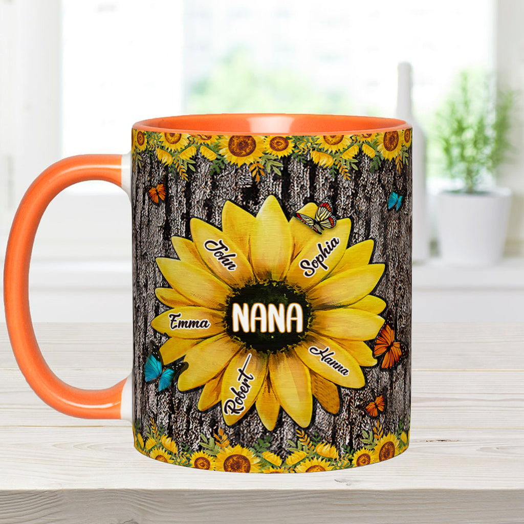 Nana's Garden - Personalized Grandma Accent Mug
