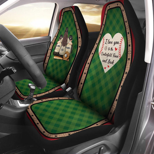 My Heart Is On That Field - Personalized Baseball Seat Covers