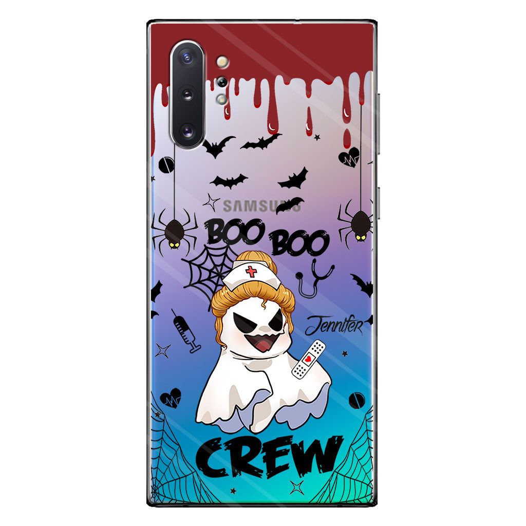 Boo Boo Crew - Personalized Nurse Clear Phone Case