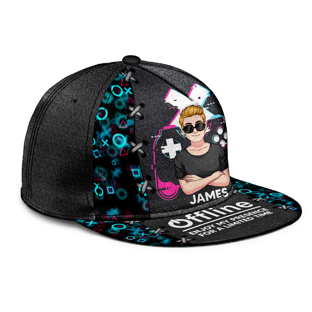 Offline Enjoy My Presence - Personalized Video Game Snapback