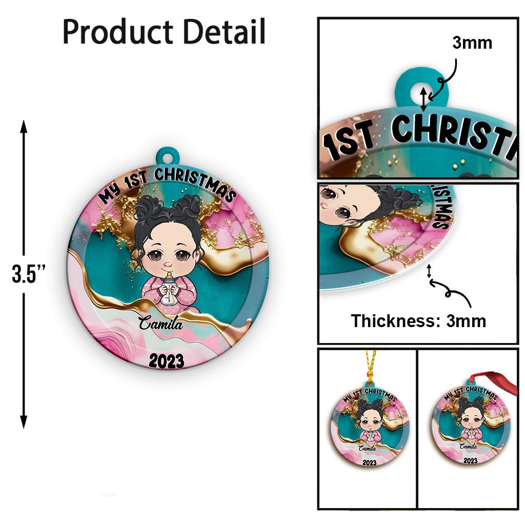 My 1st Christmas - Personalized Newborn Ornament