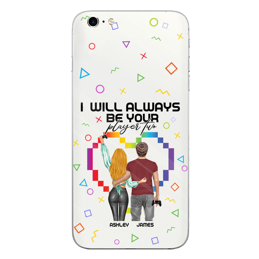 I Will Always Be Your Player Two - Personalized Video Game Clear Phone Case