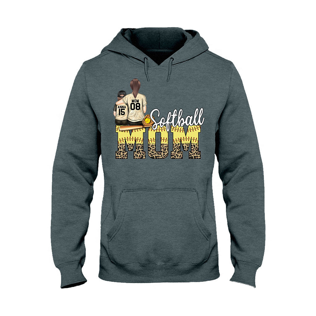 Softball Mom - Softball gift for mom - Personalized T-shirt And Hoodie