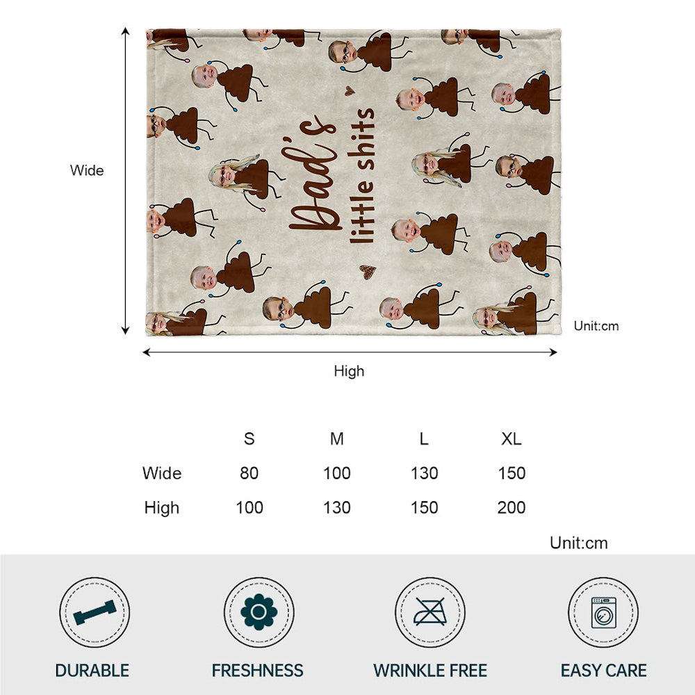 Grandma's Little Cuties - Gift for grandma, mom, dad, grandpa - Personalized Blanket