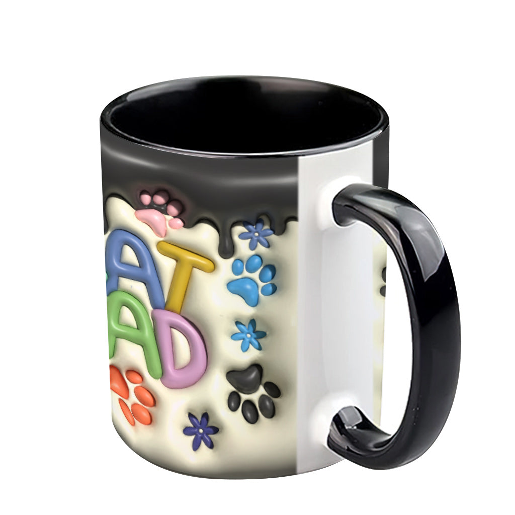 Dog Mom Cat Mom Dog Dad Cat Dad - Personalized Dog Accent Mug
