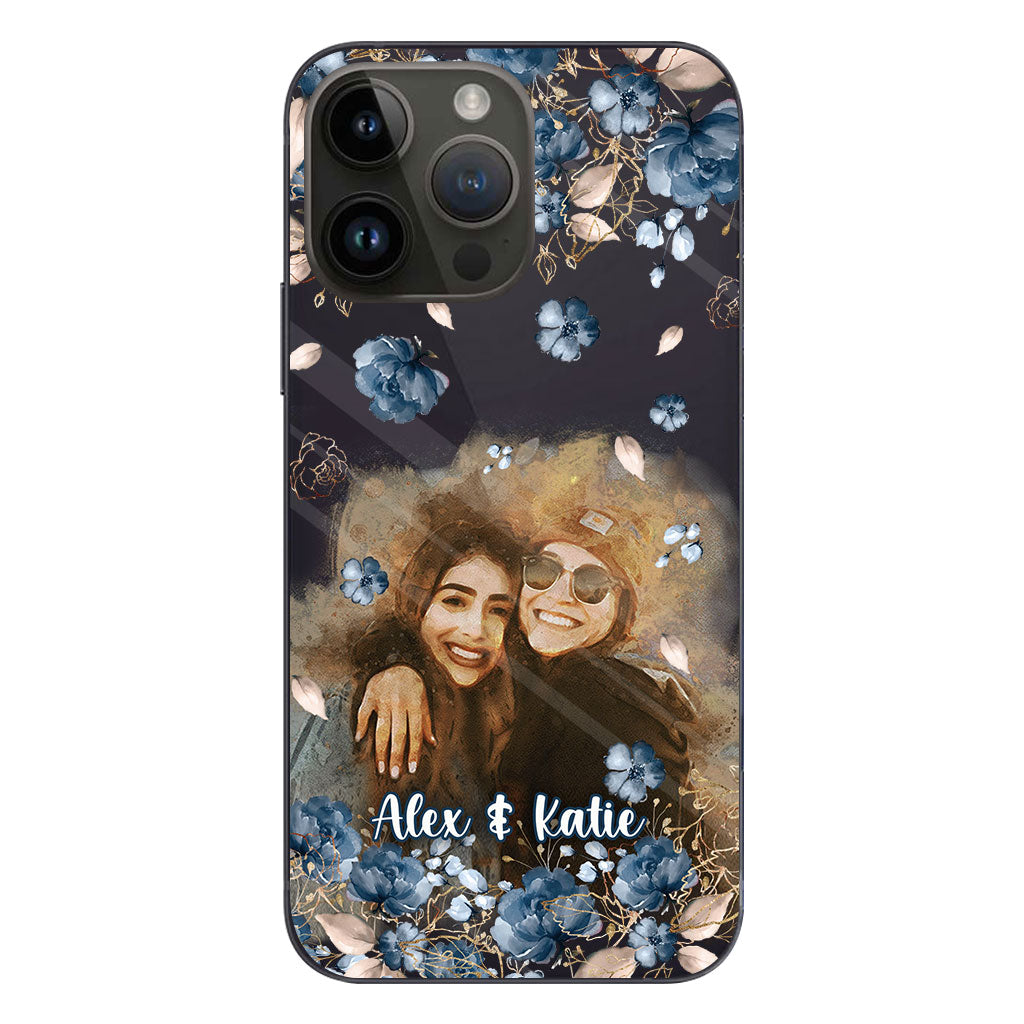 Bestie Matching Phone Case - Personalized Bestie Clear Phone Case