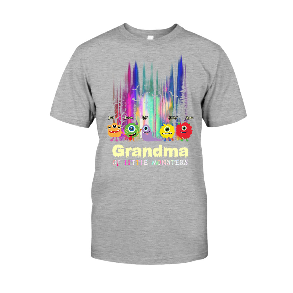 Grandma Of Little Monsters - Personalized Grandma T-shirt And Hoodie