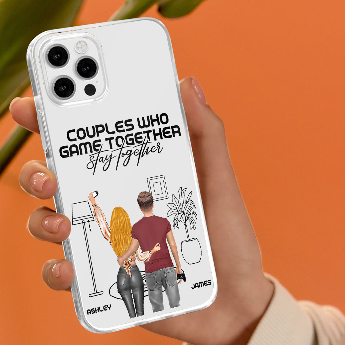 Couples Who Game Together Stay Together - Personalized Video Game Clear Phone Case