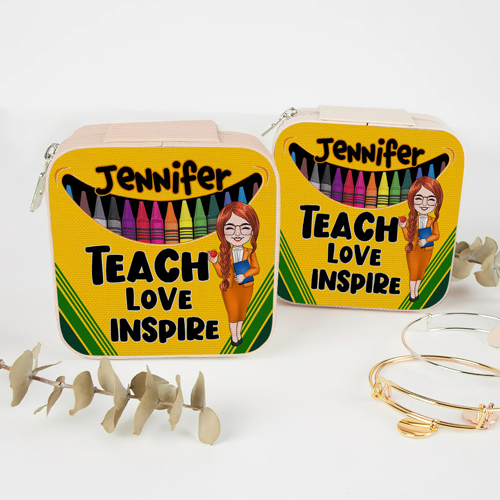 Teach Love Inspire - Personalized Teacher Jewelry Box