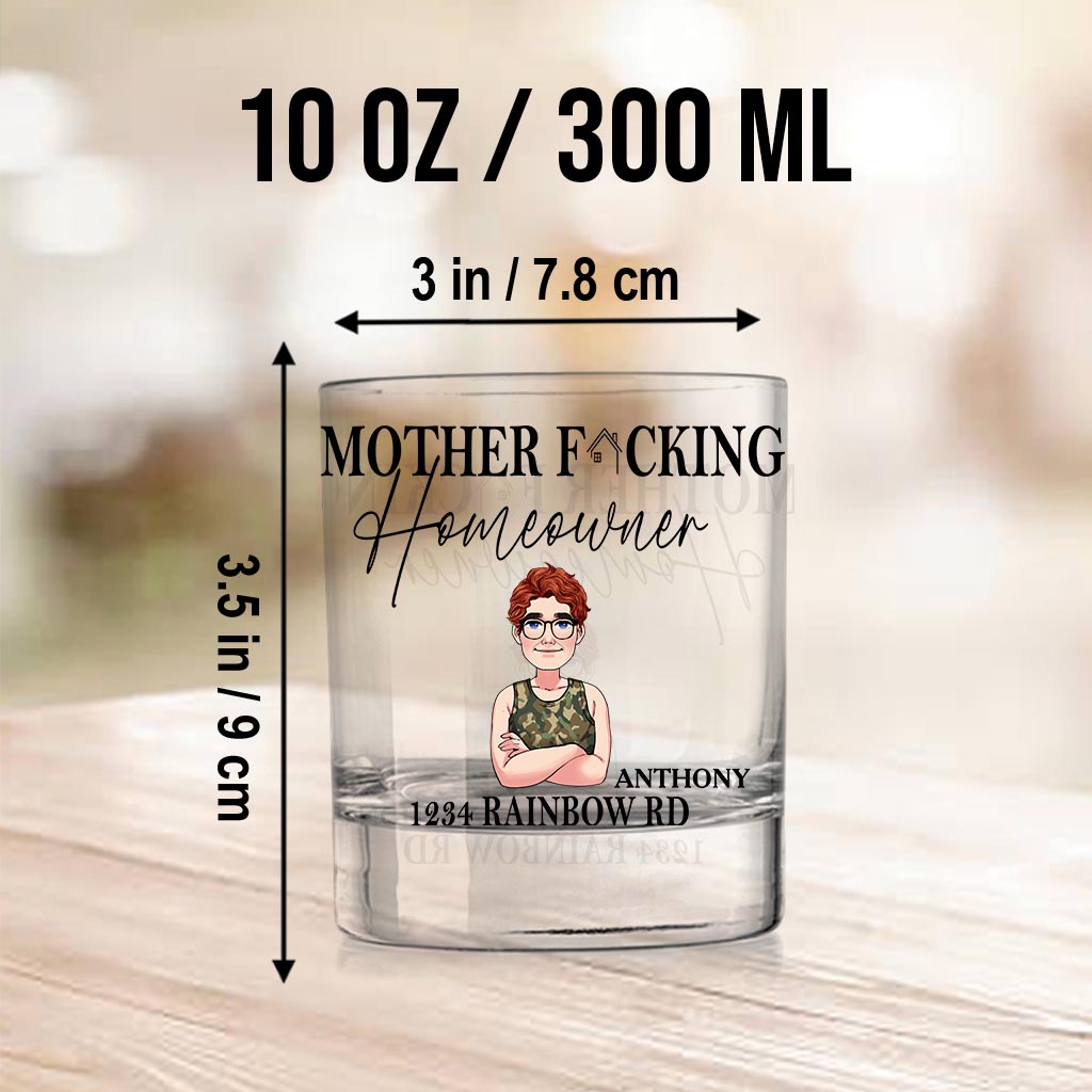 New Homeowner - Personalized Housewarming Rock Glass