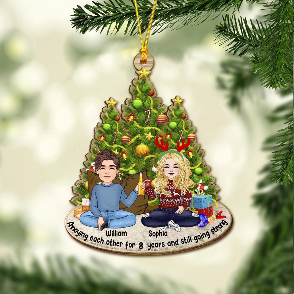 Annoying Each Other - Personalized Couple Ornament