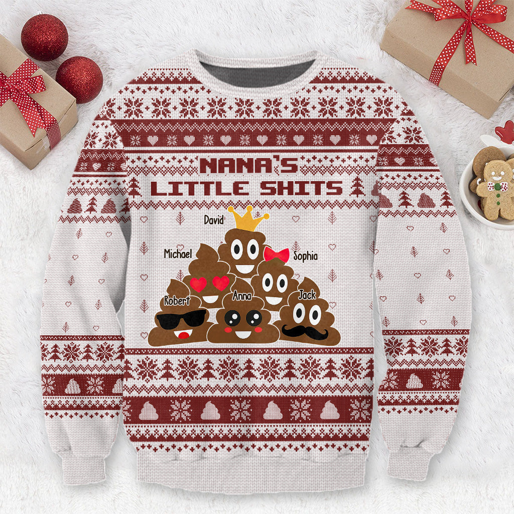 Nana’s Little Cuties - Personalized Grandma Ugly Sweater