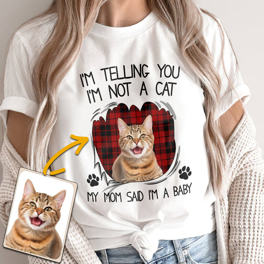 My Mom Said I'm A Baby - Personalized Cat T-shirt And Hoodie