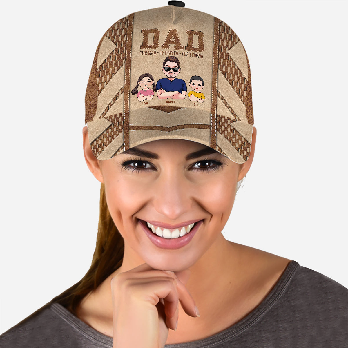 Dad The Man The Myth The Legend - Personalized Father Classic Cap